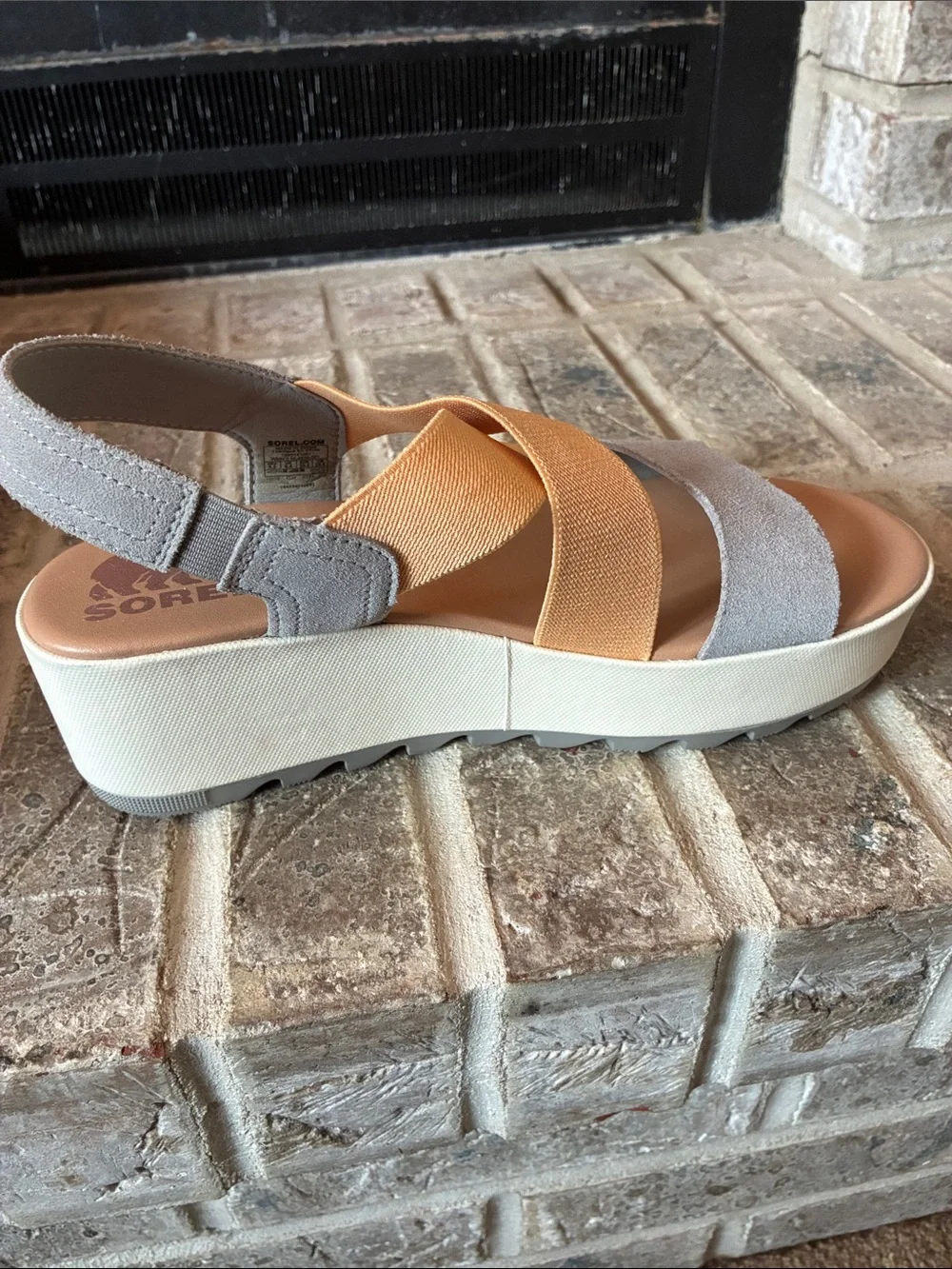 Sorel Women's Cameron Flatform Slingback Sandals—like new